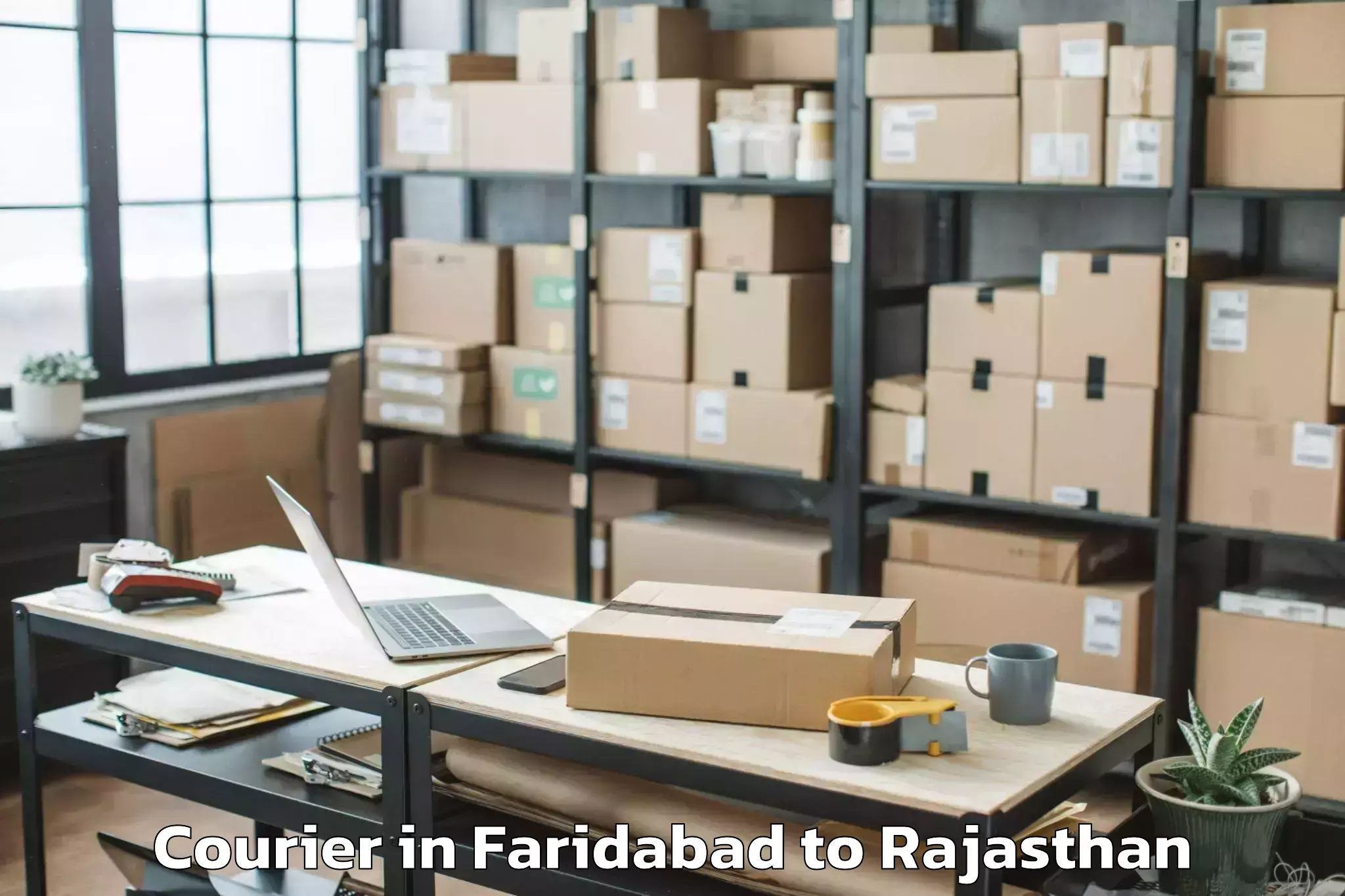 Faridabad to Mohanlal Sukhadia University U Courier